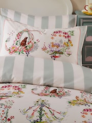Cath Kidston Pink 100% Cotton Summer Parade Duvet Cover and Pillowcase Set - Image 3 of 4