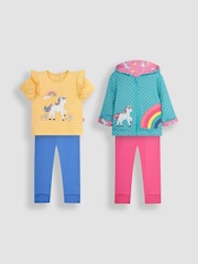 JoJo Maman Bébé Pink 4-Piece Unicorn Favourites Pack - Image 1 of 1