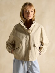 Joules Hove Stone Waterproof Windbreaker With Packable Hood - Image 1 of 10