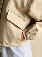Joules Hove Stone Waterproof Windbreaker With Packable Hood - Image 6 of 10