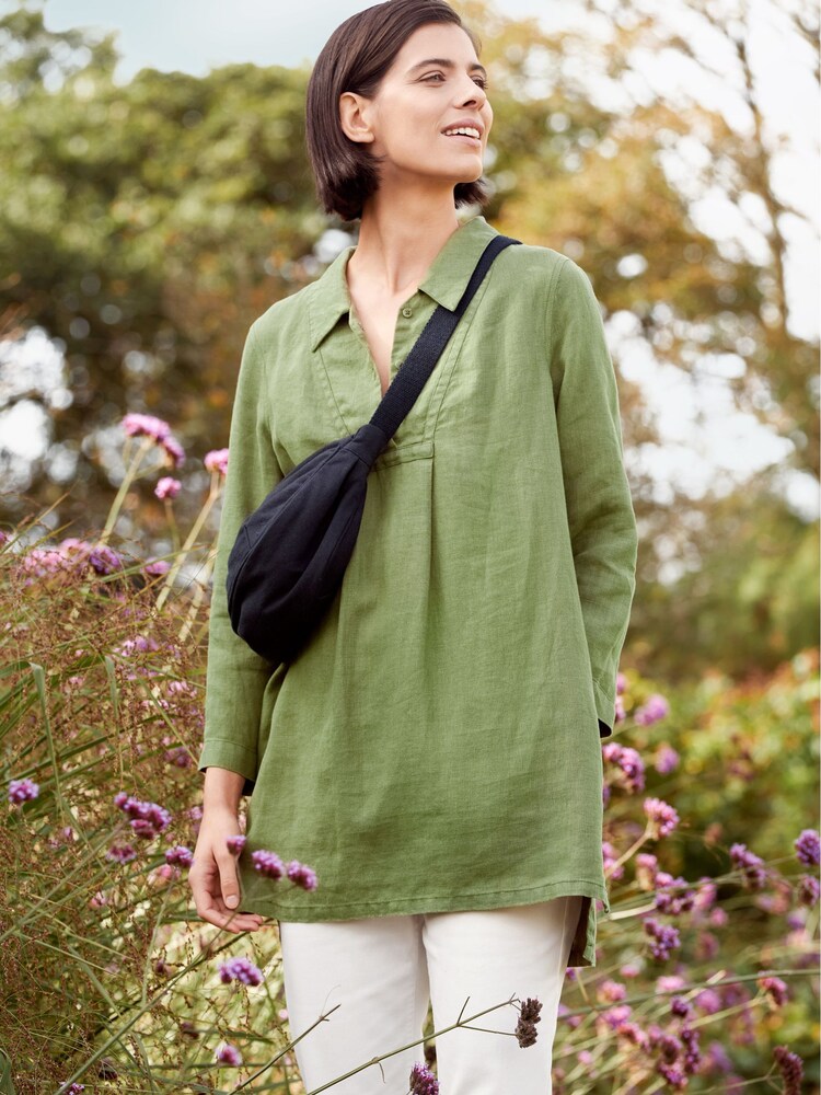 Seasalt Cornwall Green Tide Clock Tunic - Image 1 of 8 Seasalt Cornwall Green Tide Clock Tunic - Image 1 of 8