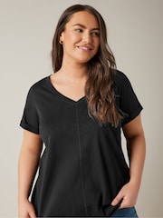 Negro - Evans Curve Pure 100% Cotton T-Shirt - Imagen 4 de 4