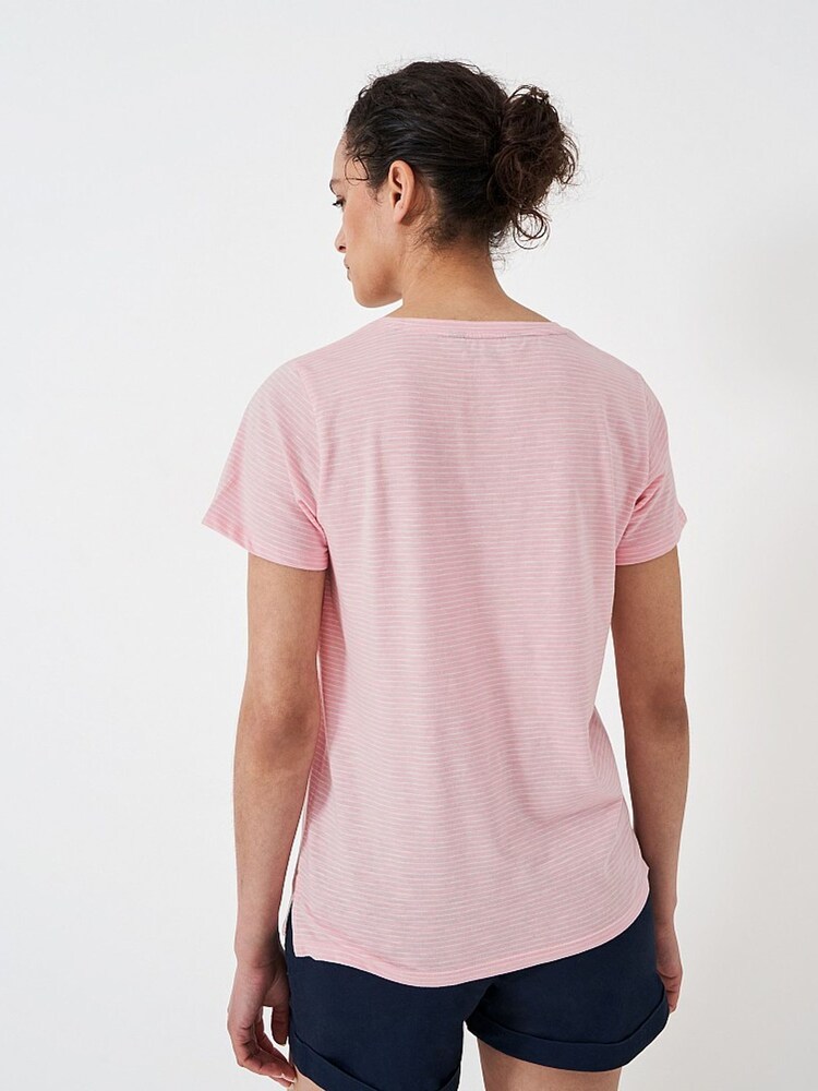 Crew Clothing 100% Cotton Perfect V-Neck Slub T-Shirt - Image 2 of 5