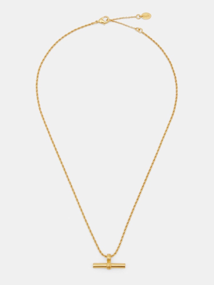 Hush Gold Tone Harlow T-Bar Necklace - Image 1 of 3