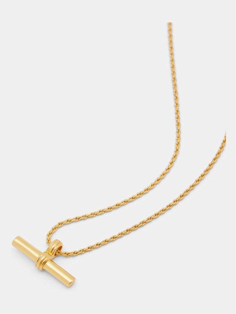 Hush Gold Tone Harlow T-Bar Necklace - Image 2 of 3