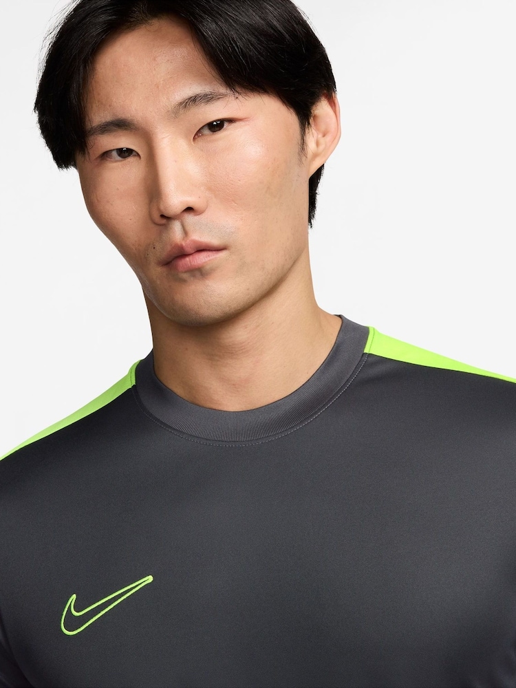 Nike Anthracite Grey Dri-FIT Academy Training T-Shirt - Image 3 of 3