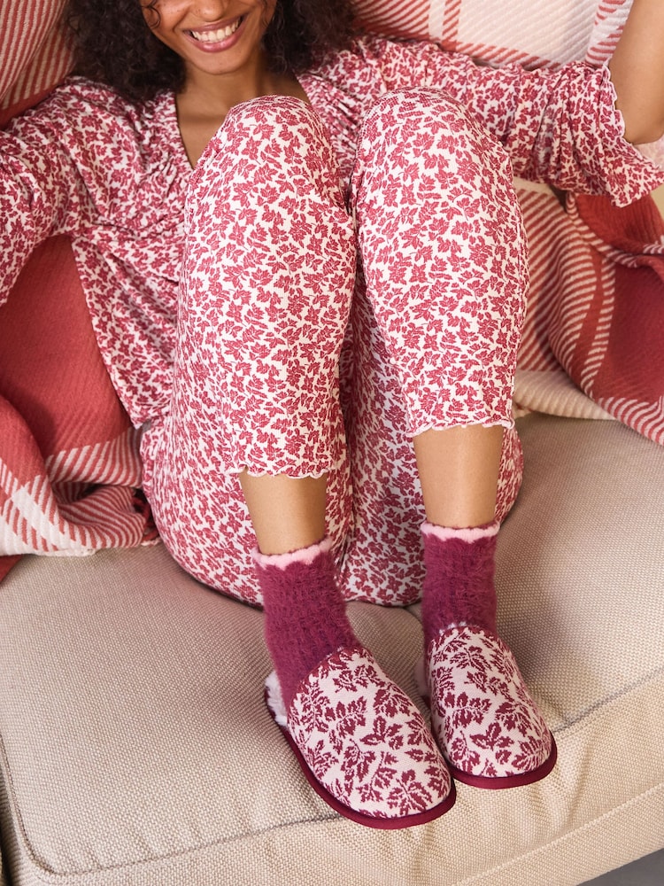 Laura Ashley Hargate Leaves Mule Slippers - Image 2 of 9