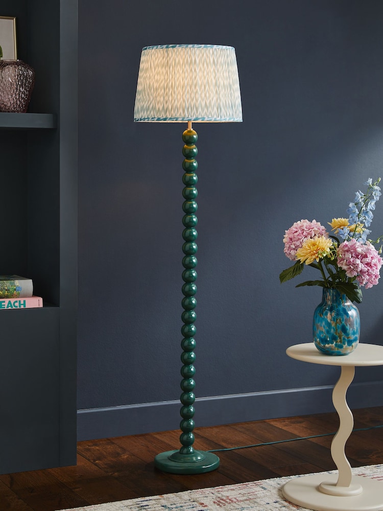 Green Bobbin Floor Lamp - Image 1 of 5