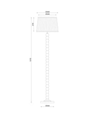 Green Bobbin Floor Lamp - Image 5 of 5