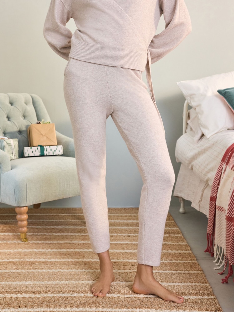 Laura Ashley Oatmeal Straight Leg Knit Trousers - Image 1 of 6