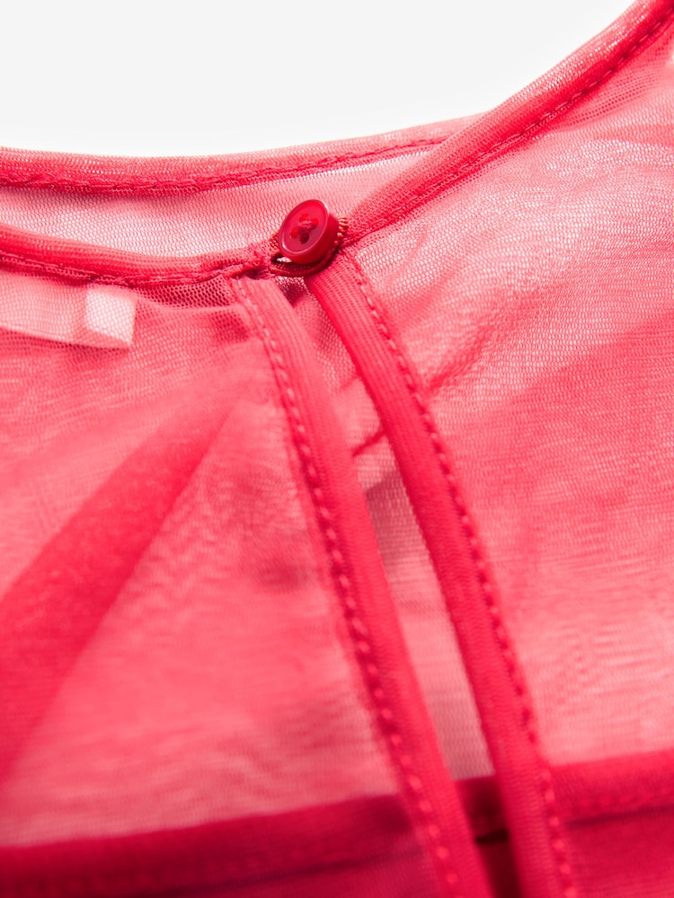 Rot - Kleid aus Netzstoff (3–16Jahre) - Bild 7 von 7 Rot - Kleid aus Netzstoff (3–16Jahre) - Bild 7 von 7