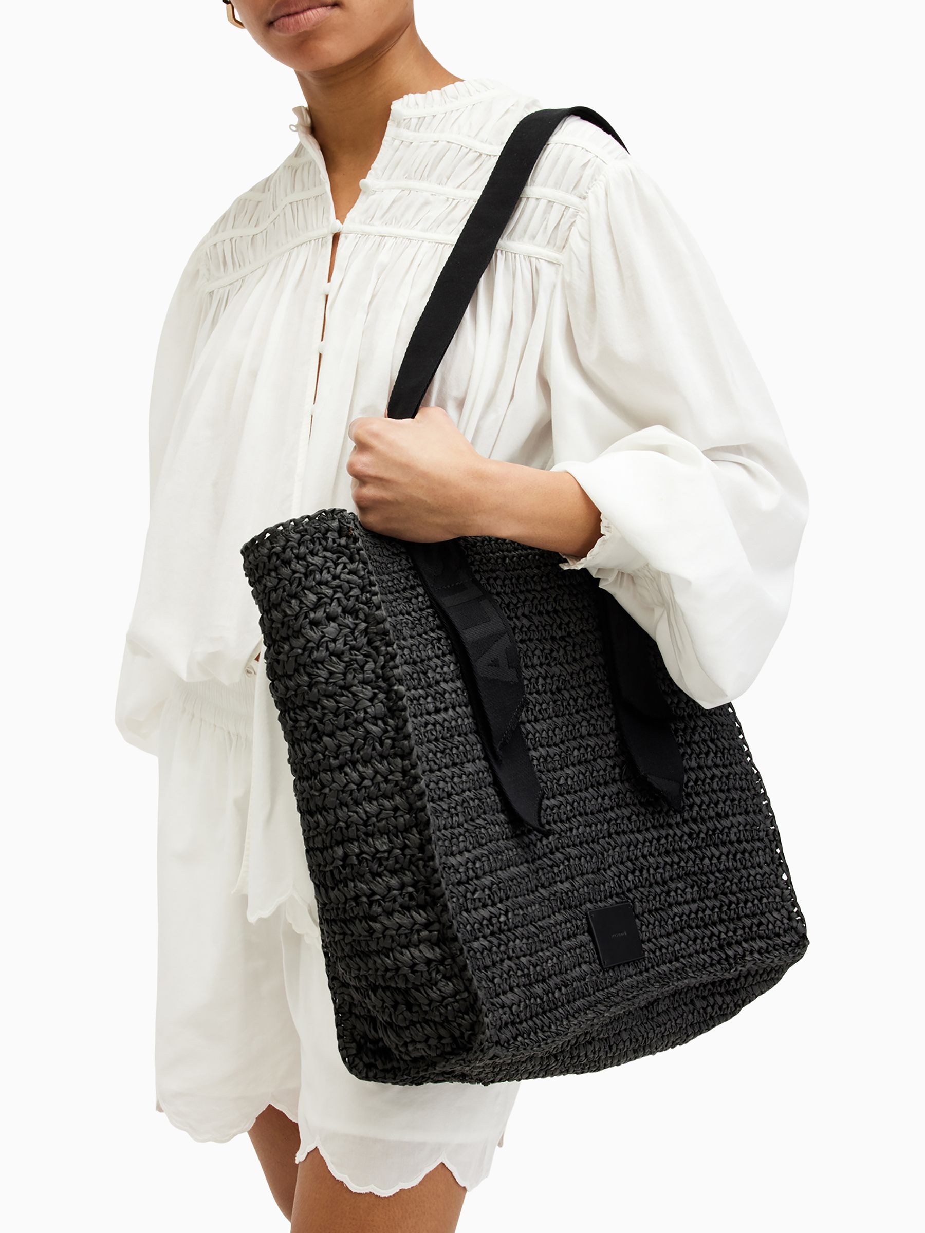 AllSaints Black Lullah N/S Tote Bag - Image 1 of 7