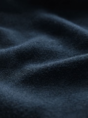 Navy Blue Twin Pocket Shacket Overshirt with Wool - Image 7 of 7