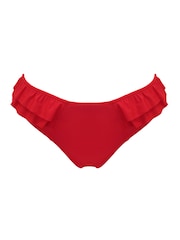 Pour Moi Red Andalucia Frill Bikini Briefs - Image 3 of 4