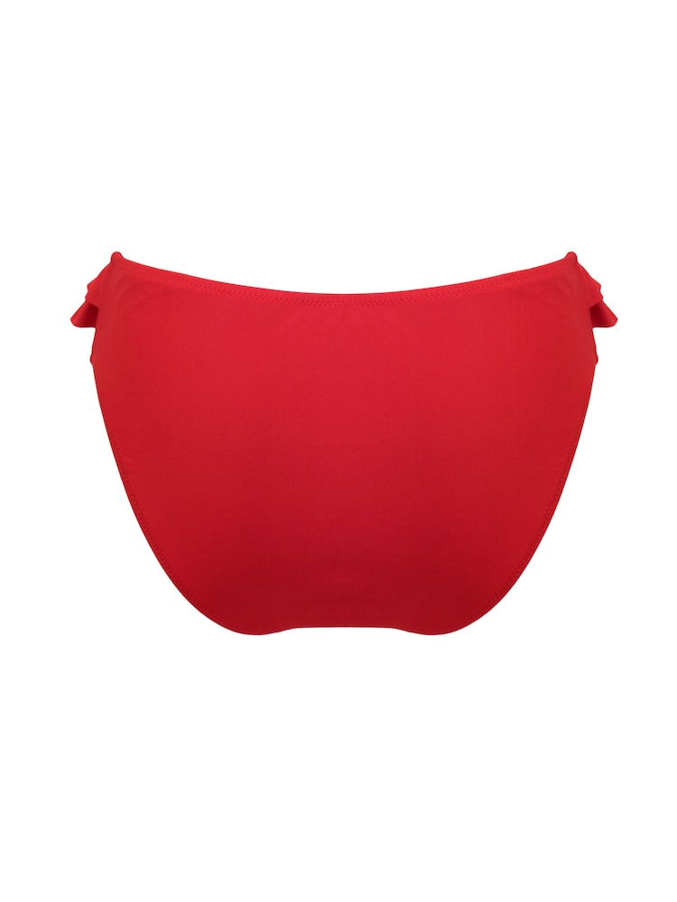 Pour Moi Red Andalucia Frill Bikini Briefs - Image 4 of 4