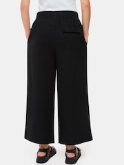 Whistles Black Petite Linen Pocket Trousers - Image 2 of 5