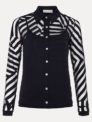 Phase Eight Blue Vida Burnout Shirt - Image 6 of 6