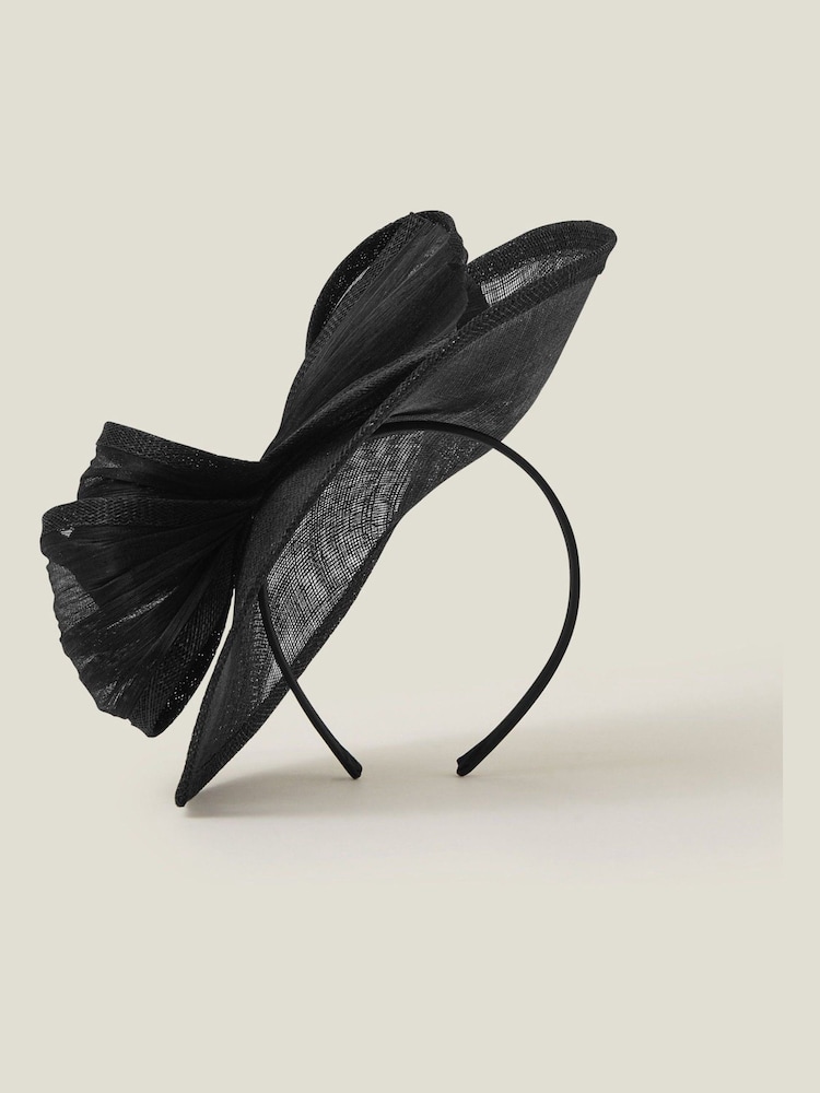 Accessorize Black Tia Bow Fascinator Hair Accessory - Image 1 of 3