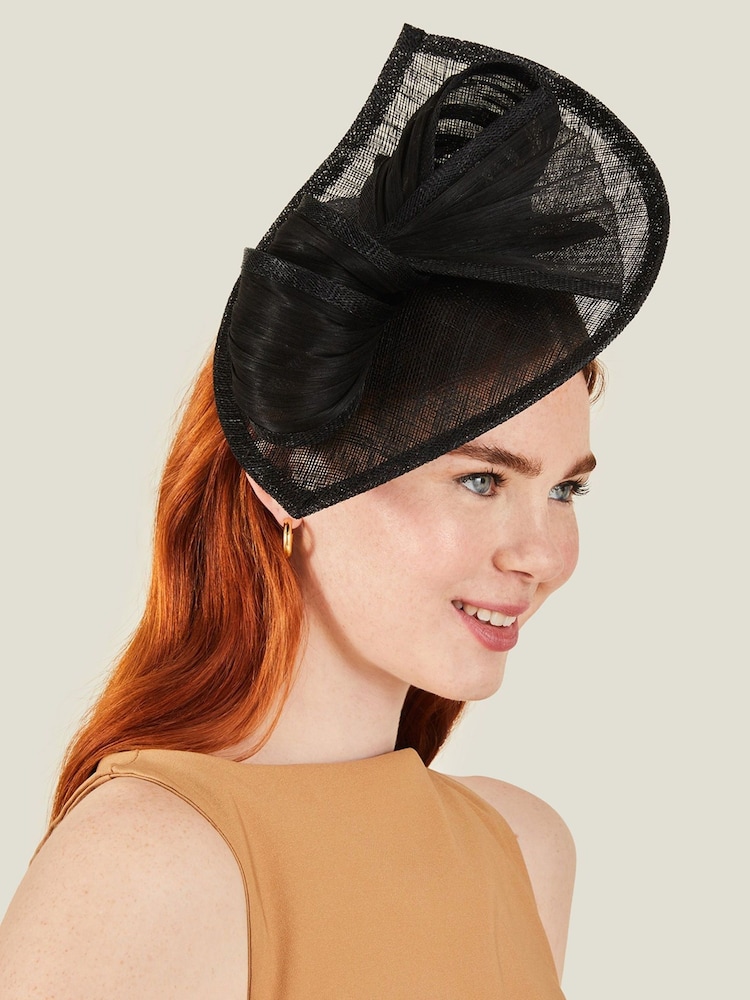 Accessorize Black Tia Bow Fascinator Hair Accessory - Image 3 of 3