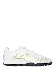 Skechers White White / Gold  Older Kids Artificial Football Boots - Image 1 of 5