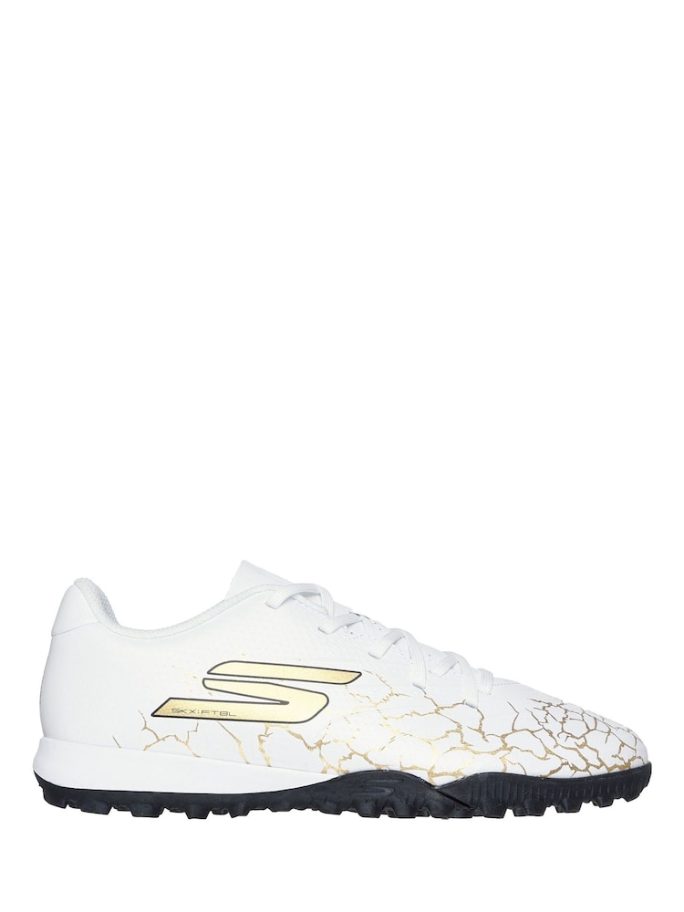 Skechers White White / Gold  Older Kids Artificial Football Boots - Image 1 of 5