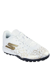 Skechers White White / Gold  Older Kids Artificial Football Boots - Image 3 of 5