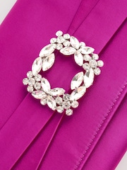 Pink Sparkle Brooch Clutch Bag - Image 7 of 8