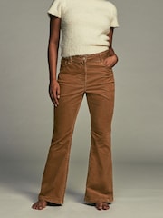 Brown Hourglass Cord Flared Trousers - Image 2 of 5