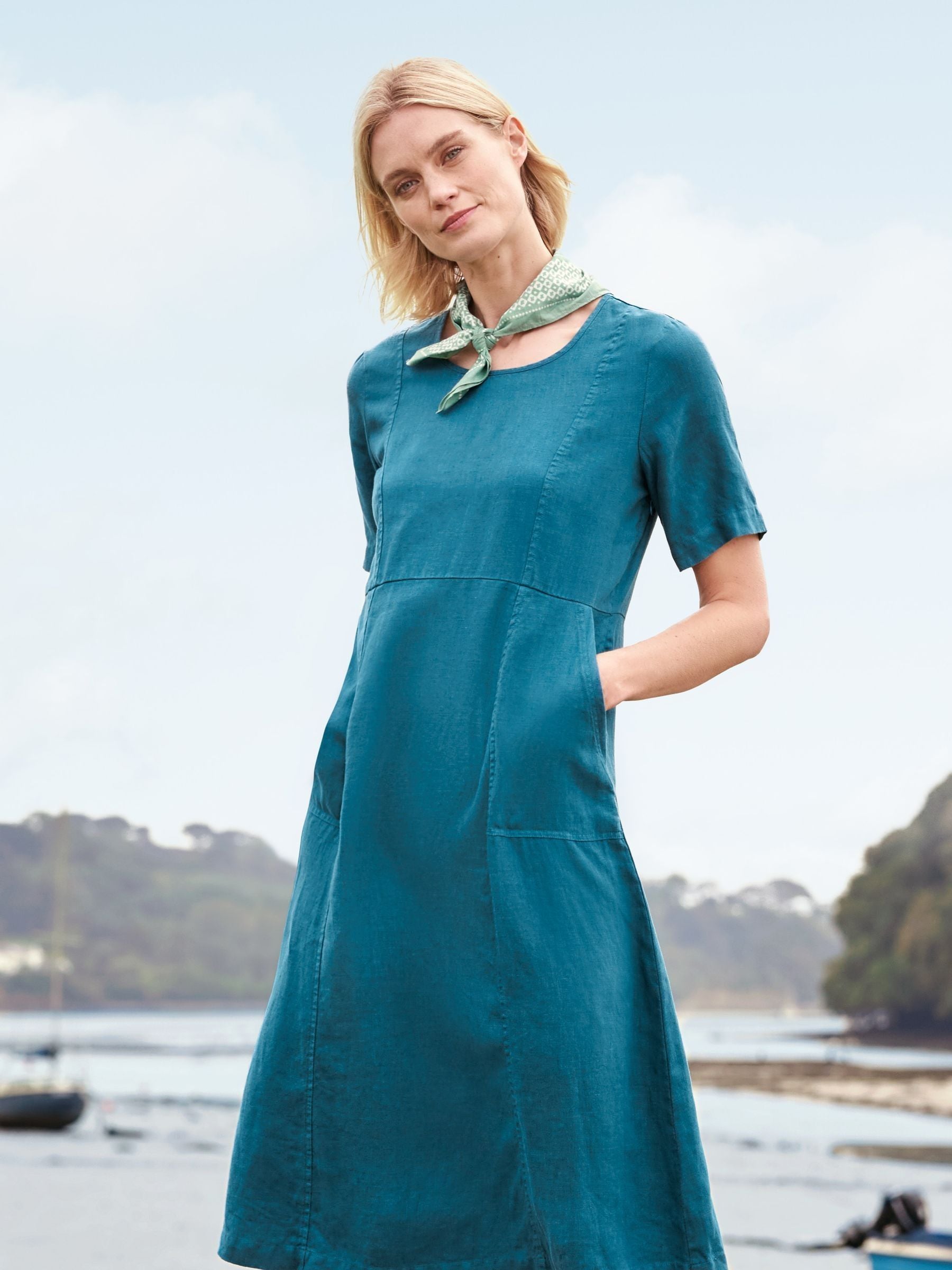 Seasalt blue dress top