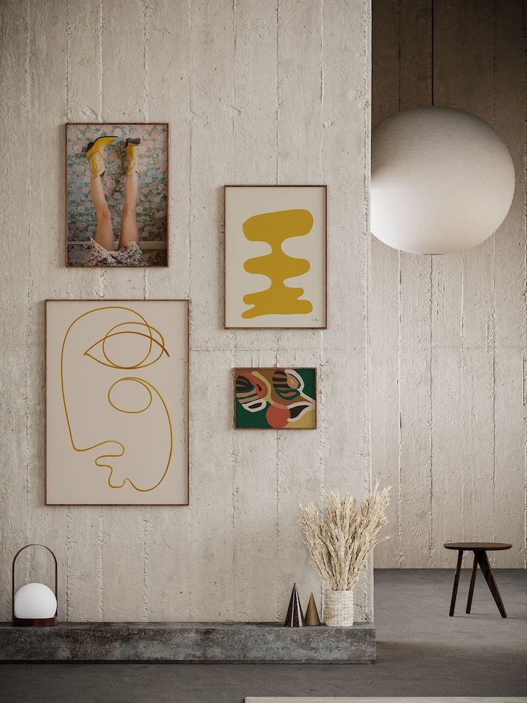 Paper Collective Multi Resting Cowboy Framed Wall Art Print in Natural Oak Frame - Image 4 of 4