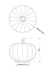 Silver Pumpkin Feature Light - Image 4 of 5