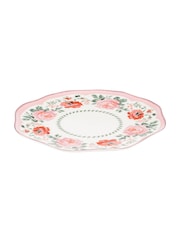 Cath Kidston Pink Archive Rose Set of 4 Dinner Plates - Image 3 of 3