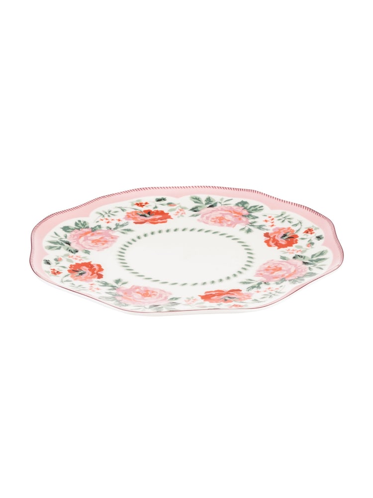 Cath Kidston Pink Archive Rose Set of 4 Dinner Plates - Image 3 of 3