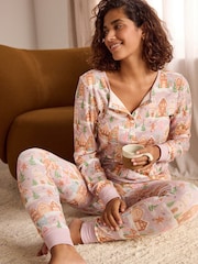 Bath & Body Works Gingerbread Christmas Waffle Pyjama Set - Image 3 of 10