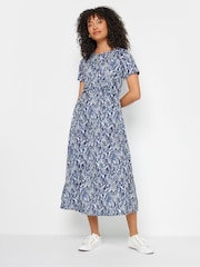 M&Co – kurzärmeliges Midikleid mit abstraktem Print - Bild 2 von 5
