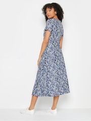 M&Co – kurzärmeliges Midikleid mit abstraktem Print - Bild 3 von 5