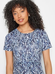 M&Co – kurzärmeliges Midikleid mit abstraktem Print - Bild 4 von 5