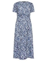 M&Co – kurzärmeliges Midikleid mit abstraktem Print - Bild 5 von 5