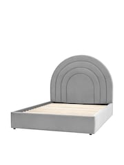 Gallery Home Grey Hawes Upholstered Velvet Bed - Image 2 of 2
