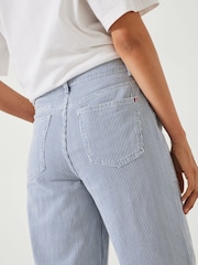 Hush Blue Arizona Striped 100% Cotton Jeans - Image 3 of 5