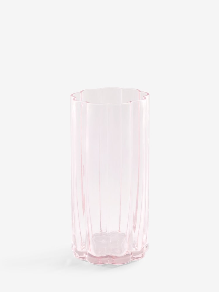 Ottilie Pink Tumbler Glasses Set of 4 Tall Tumbler Glasses - Image 4 of 4