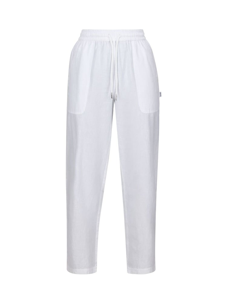 Regatta Cream Corso Linen Blend Trousers - Image 1 of 3