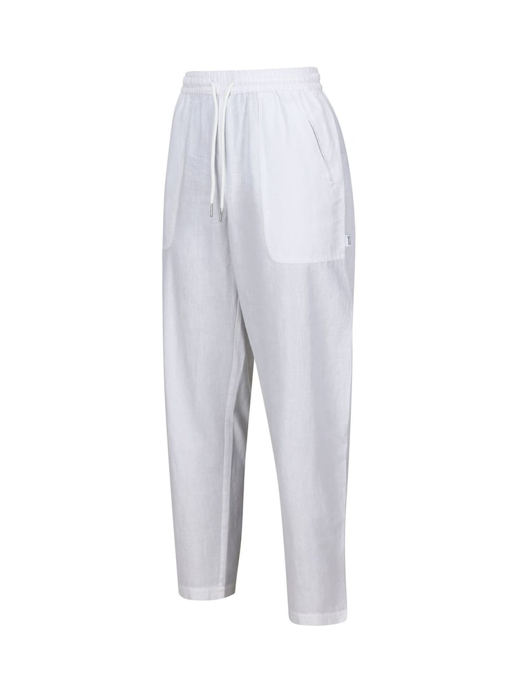 Regatta Cream Corso Linen Blend Trousers - Image 3 of 3