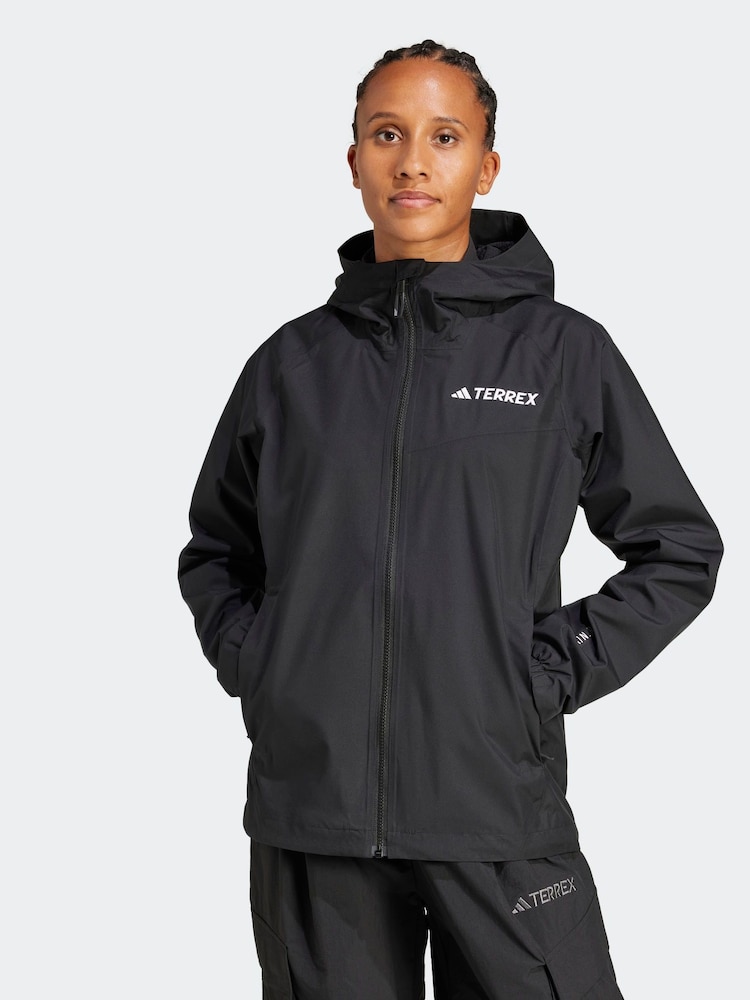 adidas Terrex Black Mountain 2L Rain Jacket - Image 1 of 6