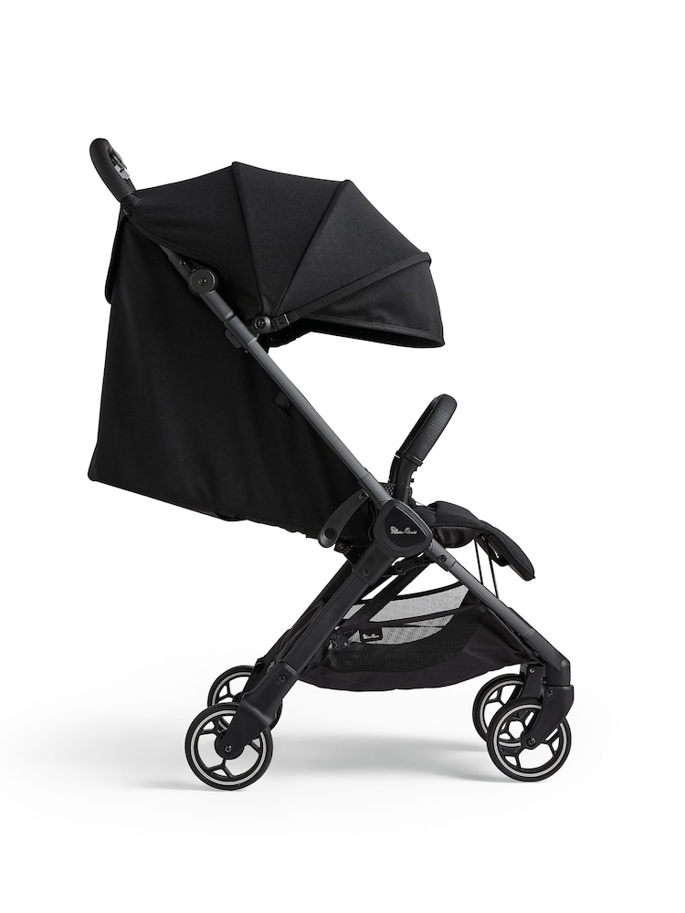 Silver Cross Black Clic Compact Pushchair and Footmuff Bundle - Image 6 of 6
