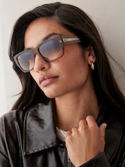 Ray-Ban Brown Carlos RB0947S Rectangle Sunglasses - Image 1 of 8