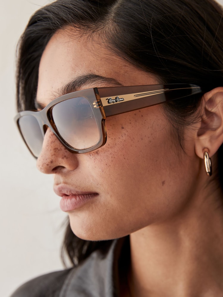 Ray-Ban Brown Carlos RB0947S Rectangle Sunglasses - Image 2 of 8