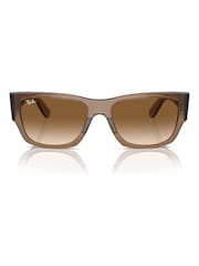 Ray-Ban Brown Carlos RB0947S Rectangle Sunglasses - Image 4 of 8