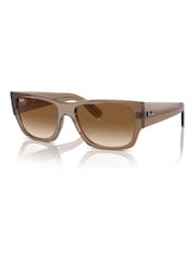 Ray-Ban Brown Carlos RB0947S Rectangle Sunglasses - Image 5 of 8