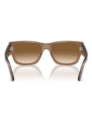 Ray-Ban Brown Carlos RB0947S Rectangle Sunglasses - Image 6 of 8